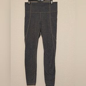 Athleta Stash Pocket Salutation Tight Heathered Gray Women's Size Small